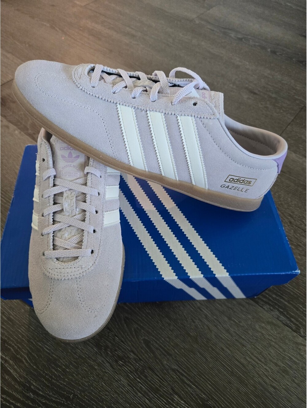 adidas Gazelle Lo Pro W IH6942 Women's 10 Ice Purple White Gum New